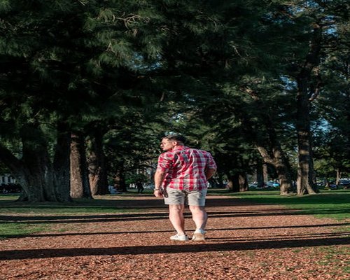 Actividad ligera y caminata suave en el parque